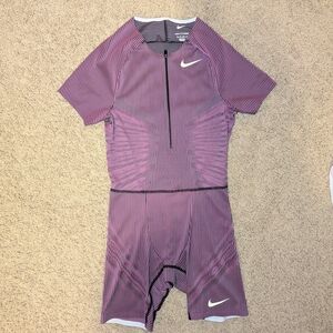 Nike Pro Elite Track Sleeved Speedsuit 2024 Men's XS Fuschia NWOT